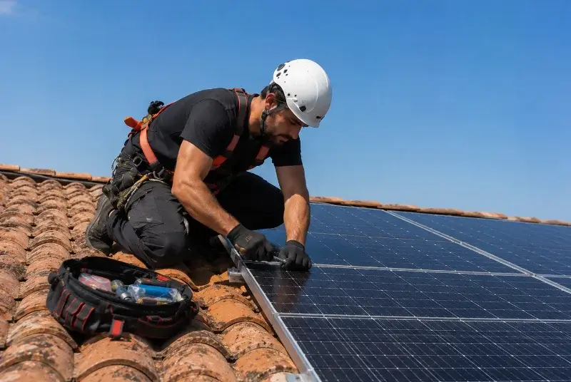 Maintenance et monitoring de panneaux solaires à Quincieux